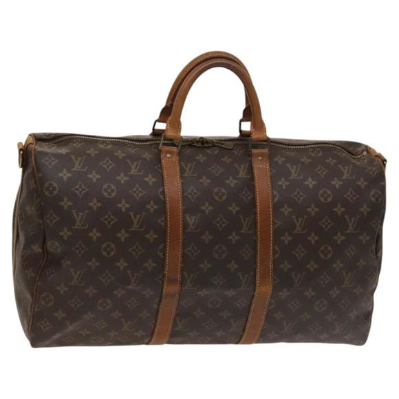 LOUIS VUITTON Handbags - LOUIS VUITTON Monogram Keepall Bandouliere 50 Boston Bag M41416 LV Auth 123480